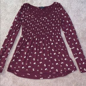 American Eagle floral long sleeve